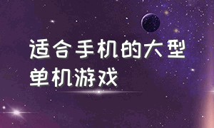 适合手机的大型单机游戏