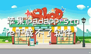苹果ipadapp store下载不了软件（苹果平板app store无法下载怎么办）