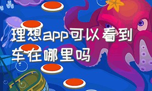 理想app可以看到车在哪里吗