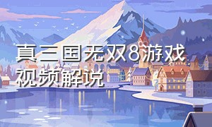 真三国无双8游戏视频解说