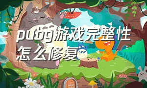 pubg游戏完整性怎么修复（pubg验证游戏文件不完整怎么更正）