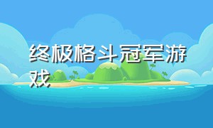 终极格斗冠军游戏