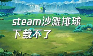 steam沙滩排球下载不了