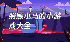 照顾小马的小游戏大全