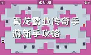 真龙霸业传奇手游新手攻略（真龙霸业手游攻略）