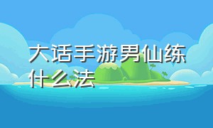 大话手游男仙练什么法