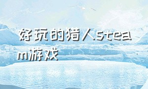 好玩的猎人steam游戏（猎人游戏好玩吗）