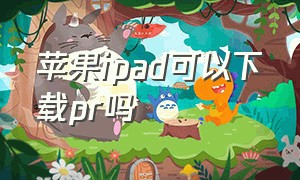 苹果ipad可以下载pr吗