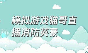 模拟游戏猫哥直播消防英豪