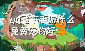 qq飞车手游什么免费宠物好