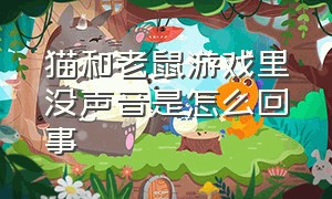 猫和老鼠游戏里没声音是怎么回事