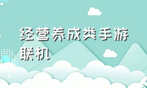 经营养成类手游联机（情侣联机经营养成类手游）