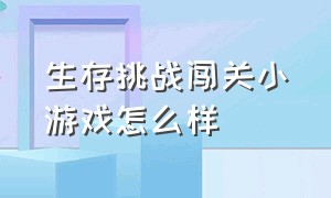 生存挑战闯关小游戏怎么样