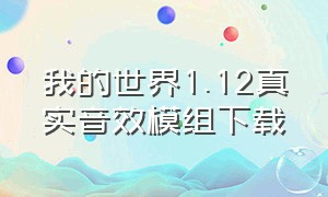 我的世界1.12真实音效模组下载