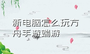 新电脑怎么玩方舟手游端游