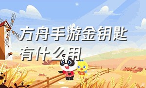 方舟手游金钥匙有什么用