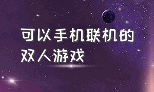 可以手机联机的双人游戏