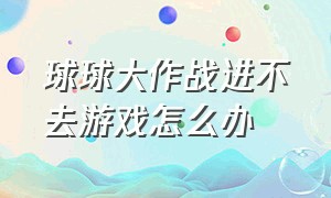 球球大作战进不去游戏怎么办