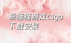 躲猫猫游戏csgo下载安装