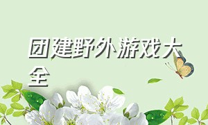 团建野外游戏大全（50人的野外团建游戏）