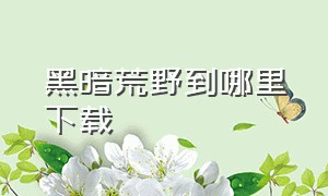 黑暗荒野到哪里下载（黑暗荒野最新版下载安装）