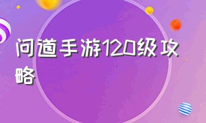 问道手游120级攻略（问道手游130级玩法攻略）