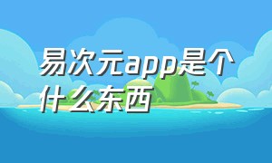 易次元app是个什么东西