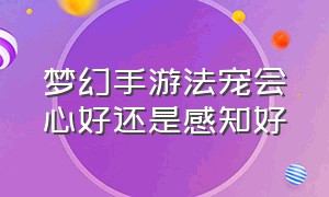 梦幻手游法宠会心好还是感知好