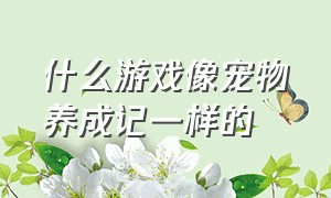 什么游戏像宠物养成记一样的