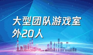 大型团队游戏室外20人