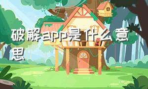 破解app是什么意思