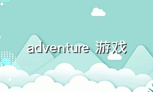 adventure 游戏