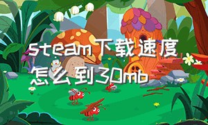 steam下载速度怎么到30mb