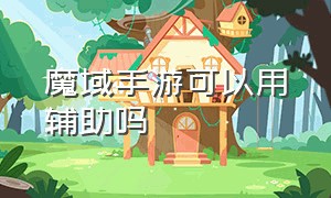 魔域手游可以用辅助吗