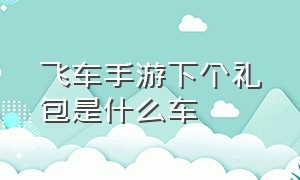 飞车手游下个礼包是什么车（飞车手游版生日礼包都有什么）