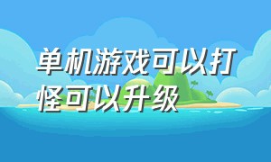 单机游戏可以打怪可以升级