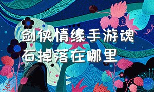 剑侠情缘手游魂石掉落在哪里