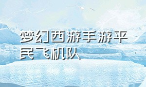 梦幻西游手游平民飞机队