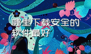 哪里下载安全的软件最好