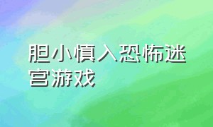 胆小慎入恐怖迷宫游戏