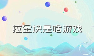 拉金块是啥游戏