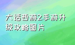 大话西游2手游升级攻略图片