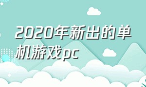 2020年新出的单机游戏pc