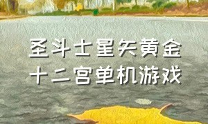 圣斗士星矢黄金十二宫单机游戏