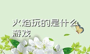 火焰玩的是什么游戏