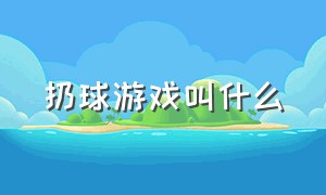 扔球游戏叫什么