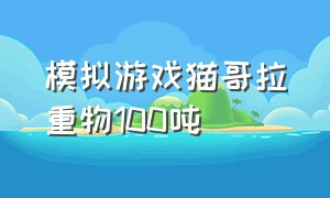 模拟游戏猫哥拉重物100吨