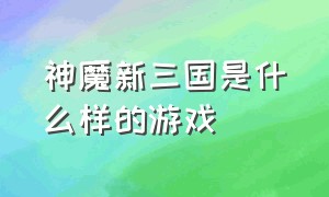 神魔新三国是什么样的游戏