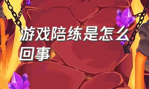 游戏陪练是怎么回事