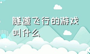 隧道飞行的游戏叫什么